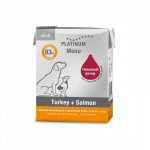 Platinum pa&scaron;tetas &scaron;unims su kalakutiena ir la&scaron;i&scaron;a, 375 g