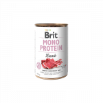 Brit Care Mono Protein Lamb konservuotas pa&scaron;aras &scaron;unims, 400 g