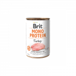 Brit Care Mono Protein Turkey konservuotas pa&scaron;aras &scaron;unims, 400 g