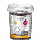 Platinum Fit-Sticks lazdelės su vi&scaron;tiena ir triu&scaron;iena skanėstai &scaron;unims, 300 g
