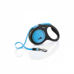 Flexi New Neon mėlynas pavadėlis &scaron;unims, M, 5 m