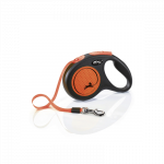 Flexi New Neon oranžinis pavadėlis &scaron;unims, S, 5 m