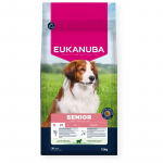 Eukanuba Life Care Senior S/M sausas pa&scaron;aras senyviems &scaron;unims su ėriena ir ryžiais, 12 kg