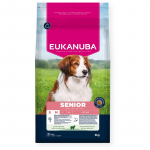 Eukanuba Life Care Senior S/M sausas pa&scaron;aras senyviems &scaron;unims su ėriena ir ryžiais, 3 kg