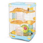 Happet Gremi dvigubas, mėlynas narvas graužikui, S, 28x21x43 cm