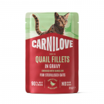 Carnilove Quail Dandelion Sterilized konservai katėms, 85 g