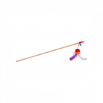 Ecomfy GAIA lazdelė su kamuoliuku ir plunksnomis žaislas katėms