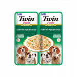 Ciao Twin Packs vi&scaron;tiena su daržovėmis sultinyje skanėstas &scaron;unims, 2x40 g