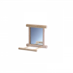 Nobby medinis veidrodėlis papūgoms