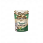 Carnilove Pheasant Raspberry Leaves konservuotas pa&scaron;aras su fazaniena ir aviečių lapais katėms, 85 g