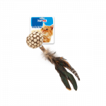 Happet kamuoliukas su plunksnomis žaislas katėms