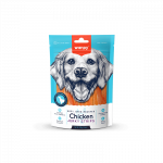 Wanpy Jerky Chicken Strips vytintos vi&scaron;tienos juostelės skanėstai &scaron;unims, 100 g