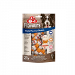 8in1 Flavours trigubo skonio kauliukai mažų veislių &scaron;unims, 21 vnt.