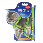 Nobby žalios petne&scaron;os ir pavadėlis kačiukams, 120 cm