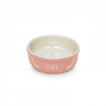 Nobby Cat rausvas dubenėlis katėms