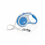 Flexi New Comfort Tape juostinis, žydras pavadėlis &scaron;unims, S, 5 m