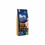 Brit Premium By Nature Adult M sausas &scaron;unų pa&scaron;aras, 3 kg
