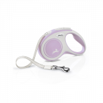 Flexi New Comfort Tape juostinis, rožinis pavadėlis &scaron;unims, S, 5 m