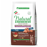 Natural Trainer Sensitive No Gluten sausas maistas su upėtakiu katėms, 1,5 kg
