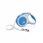 Flexi New Comfort Tape juostinis, žydras pavadėlis &scaron;unims, M, 5 m