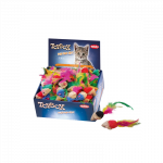 Nobby pliu&scaron;inė pelė su plunksnomis katėms, 1 vnt.