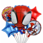 Folinių Balionų Rinkinys Žmogus Voras 5 vnt Spider Man ( AYD230510-12 )