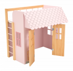 Arias lėlės kūdikio lovelė su žaidimų nameliu, Gamta