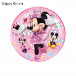 Vienkartinės lėk&scaron;tutės Minnie Mouse, 23cm, 10 vnt.