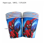Vienkartiniai puodeliai &bdquo;Žmogus voras&rdquo; (Spiderman)  10 vnt.