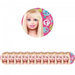 Vienkartinės lėk&scaron;tutės Barbie 23cm, 10 vnt.