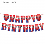Girlianda "Happy birthday" Spiderman ( Žmogus voras )