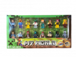 Figūrėlės konstruktoriams My World Minecraft, 16 vnt.