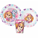Plastikinių indų rinkinys Paw Patrol SKY (&Scaron;unyčiai Patruliai)