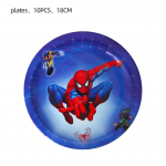 Vienkartinės lėk&scaron;tutės &bdquo;Žmogus voras&rdquo; (Spiderman) 18cm &ndash; 10 vnt