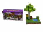 Minecraft magnetinis blokelių / kaladėlių rinkinys - 60 vnt