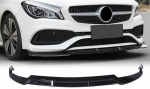 CLA klasės C117 facelift priekinio bamperio spoileris juodas blizgus