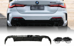 G26 M440i difuzorius juodas blizgus su i&scaron;metimo antgaliais