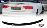 Audi A5/S5 B9 Cabrio bagažinės spoileris juodas blizgus
