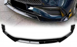 C klasės W206 priekinio bamperio spoileris juodas blizgus