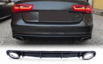 Audi A6 C7 difuzorius juodas blizgus