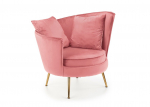 Fotelis Halmar Almond rožinis