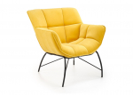 Fotelis Halmar Belton geltonas