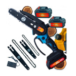 Akumuliatorinis &scaron;akų genėtuvas 6" + 8" Meister Tools, MS-001