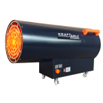 Dujinis &scaron;ildytuvas su termostatu ir reduktoriumi 100kW Kraft&Dele, KD11707