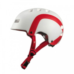 &Scaron;almas HEBO Casco Bici Wheelie // dydis: 59-62 cm (balta/raudona)