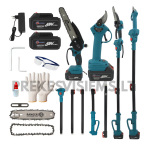 Akumuliatorinis grandininis pjūklas ir sekatorius su teleskopiniu kotu RANGERZ, RS-6011