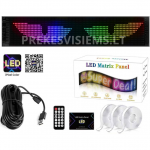 Lanksti LED &scaron;vieslentė, programuojama 133cm