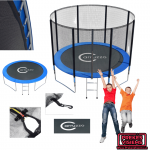 Batutas 360cm Carruzzo su tinklu ir kopėčiomis