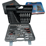 Galvučių ir įrankių rinkinys BOXER BX-009S 216 dalių