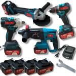 Akumuliatorinių įrankių rinkinys 4in1, Meister Tools, SR-910